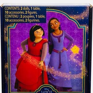 Disney Wish Kids Toy Set - Red and Purple